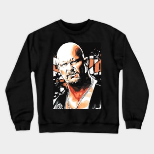 STONE COLD STEVE AUSTIN WWE WrestlingPAINTING Crewneck Sweatshirt